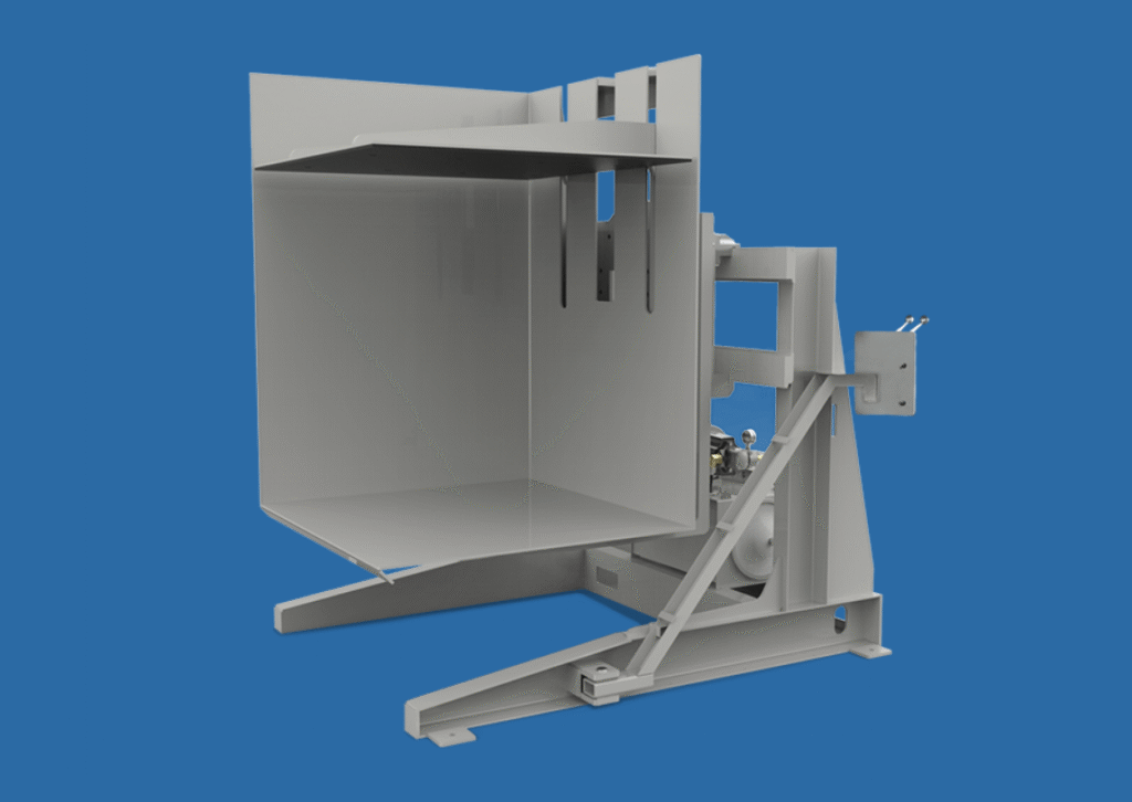 Stationary load inverter pallet inverter